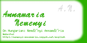 annamaria nemenyi business card